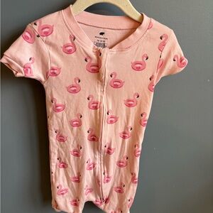 Pink Flamingo Baby Romper